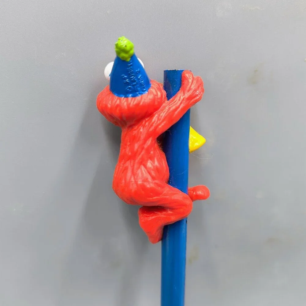 Vintage Sesame Street Elmo Party Time Pencil with Topper Applause